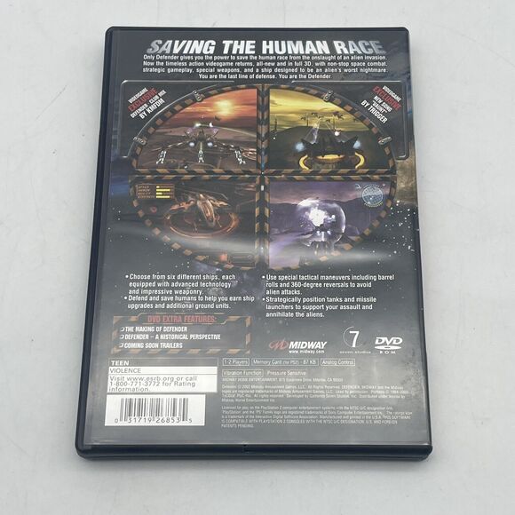 Defender! (Sony PlayStation 2) PS2 Complete W/ Manual! CIB - Picture 2 of 6